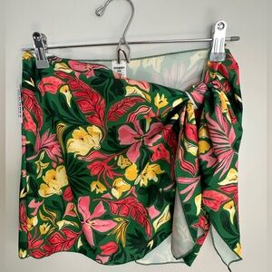 Old Navy Tropical Side-Tie Mini Swim Sarong